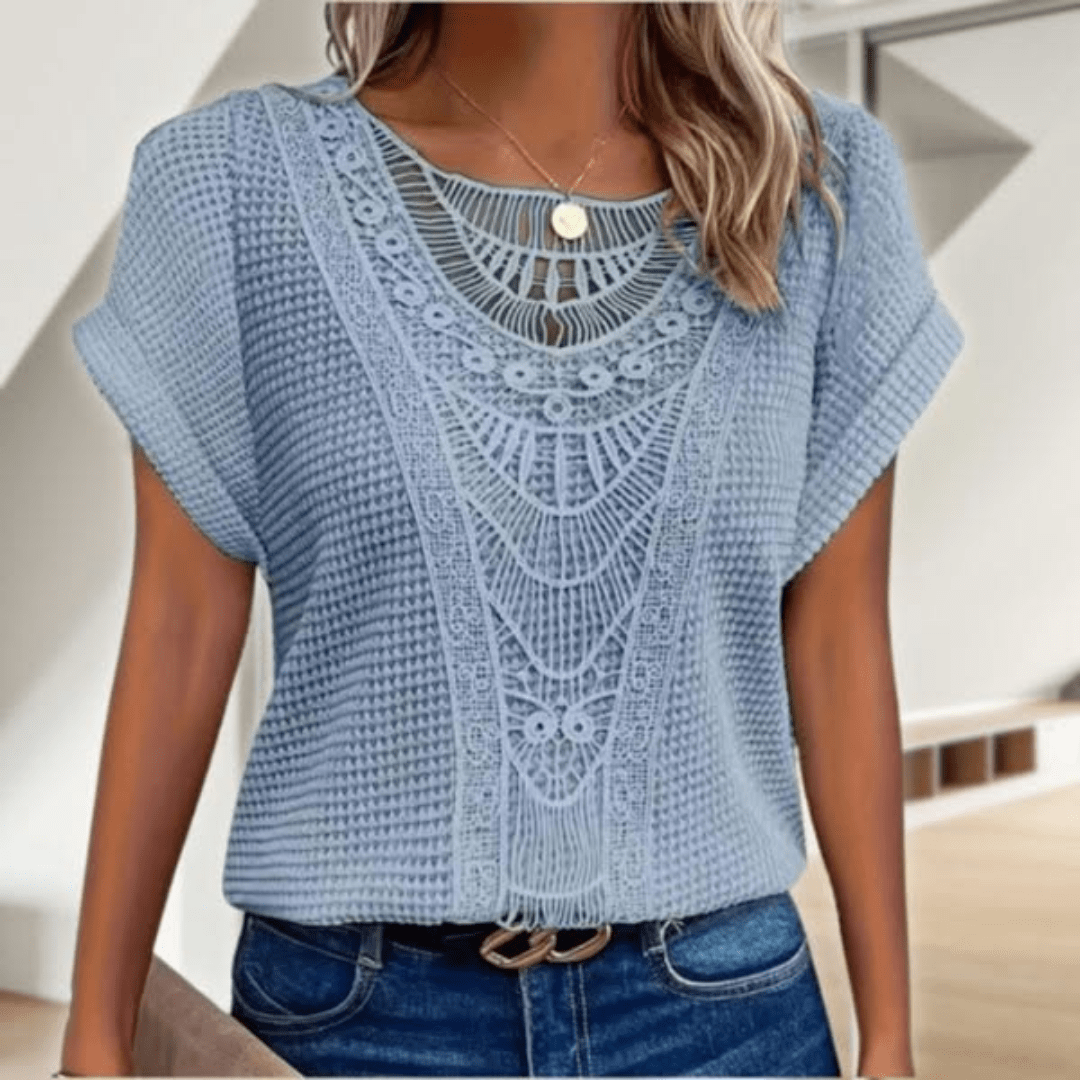 Aina - Blouse élégante style Ibiza
