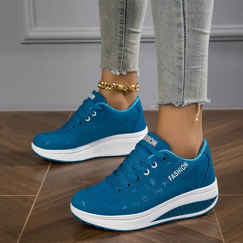 Brelina™ – Espadrilles plateforme confort à lacets