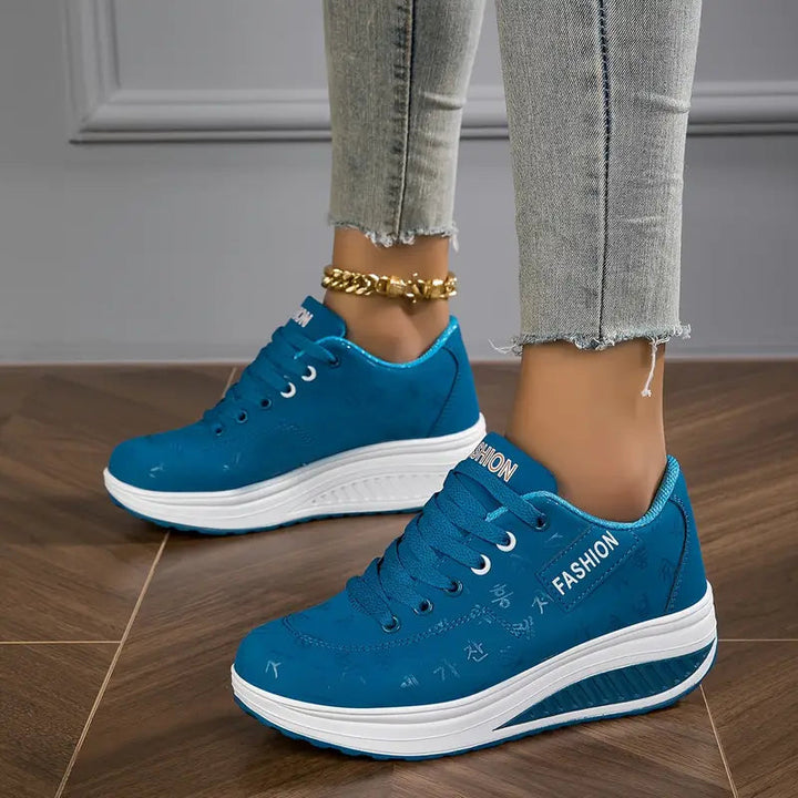 Brelina™ – Espadrilles plateforme confort à lacets