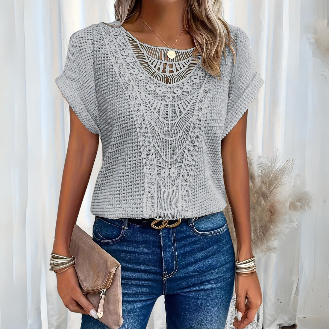 Aina - Blouse élégante style Ibiza