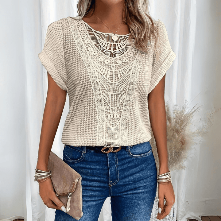 Aina - Blouse élégante style Ibiza