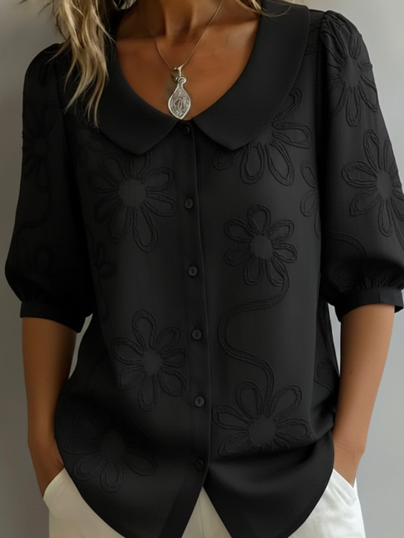 Ismeline - Blouse À Fleurs Brodées
