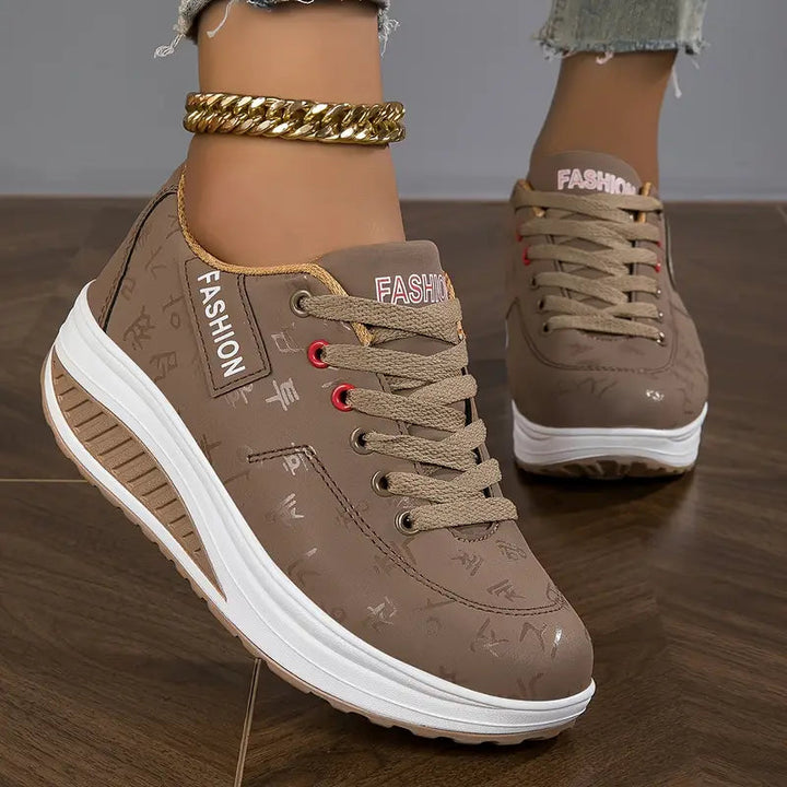 Brelina™ – Espadrilles plateforme confort à lacets
