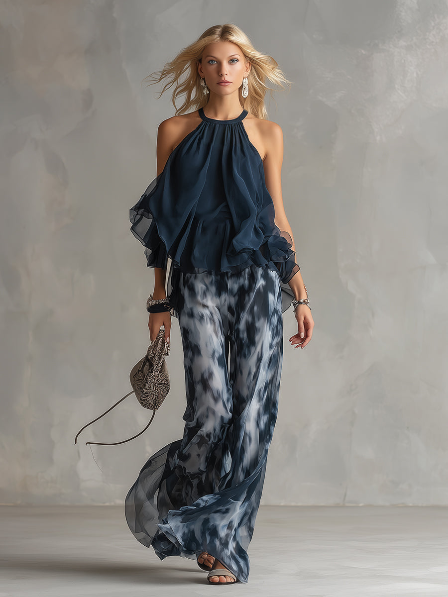 Élise | Ensemble Élégant et Léger avec Haut Fluide et Pantalon Ample