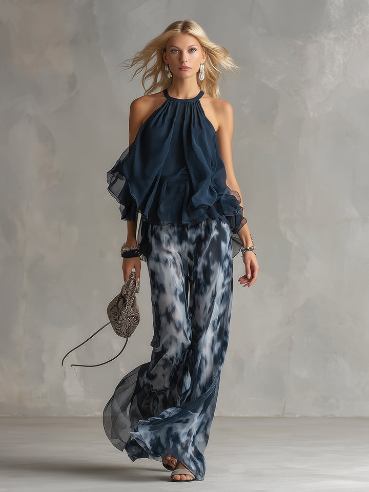 Élise | Ensemble Élégant et Léger avec Haut Fluide et Pantalon Ample