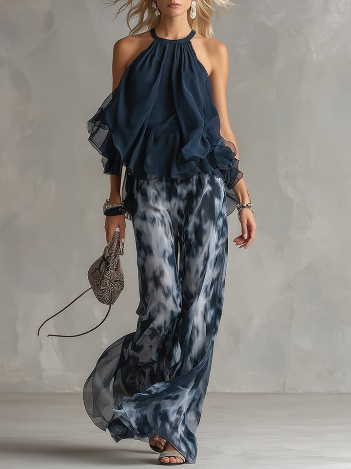 Élise | Ensemble Élégant et Léger avec Haut Fluide et Pantalon Ample
