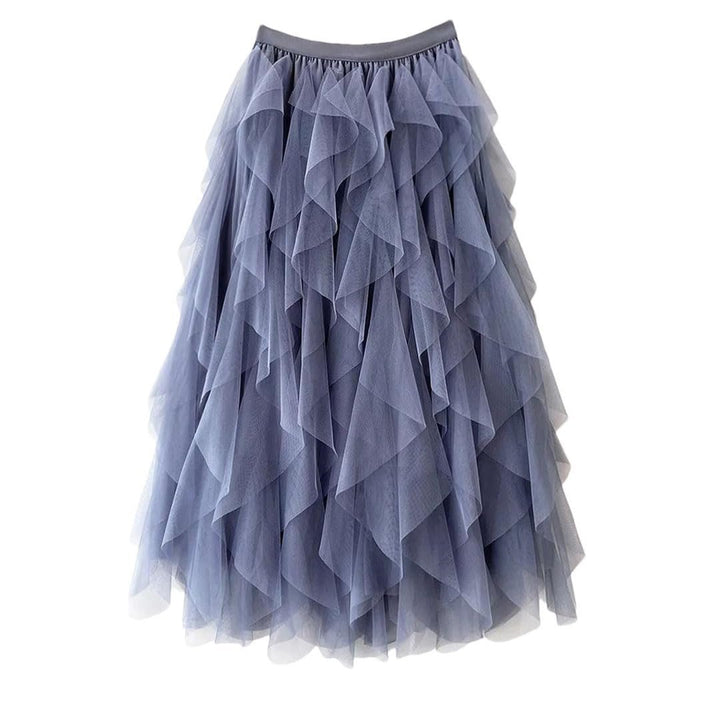 Orlisse - Jupe Femme Évasée à Taille Haute Élastique