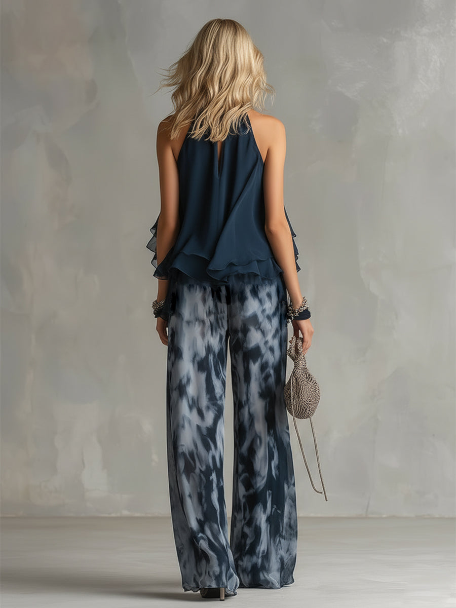 Élise | Ensemble Élégant et Léger avec Haut Fluide et Pantalon Ample