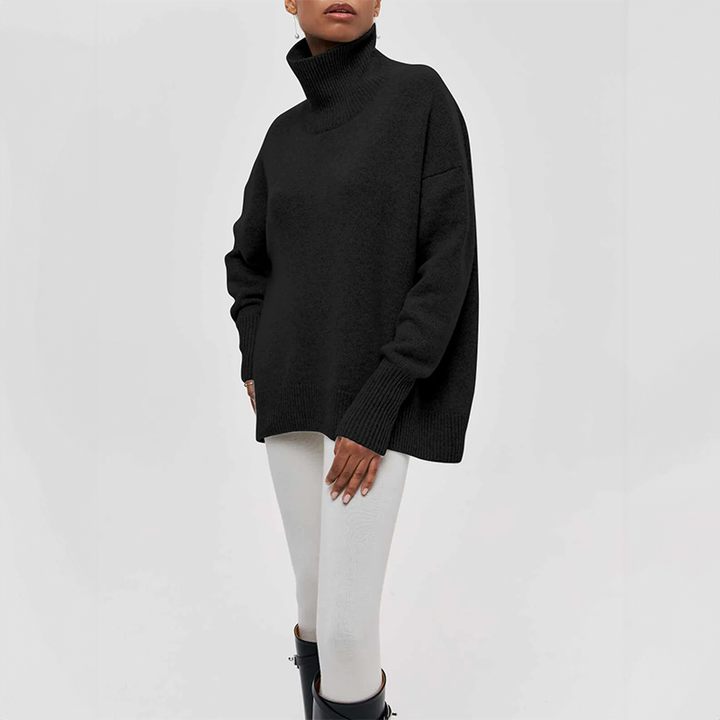 Micheline - Pull Chic avec Poches Côtelées pour Femmes