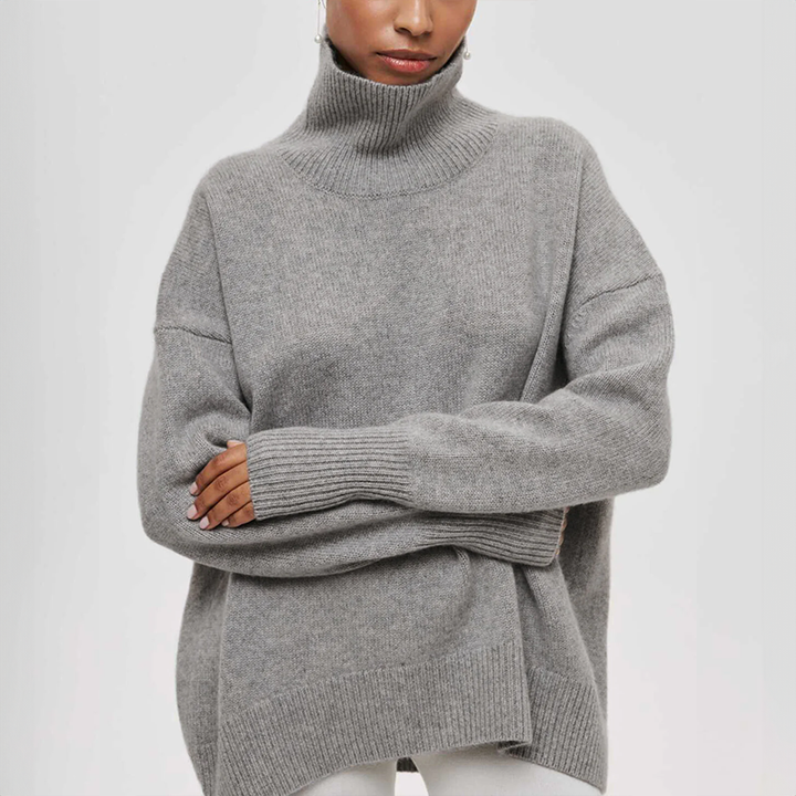 Micheline - Pull Chic avec Poches Côtelées pour Femmes