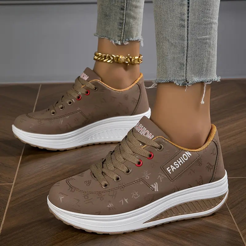 Brelina™ – Espadrilles plateforme confort à lacets