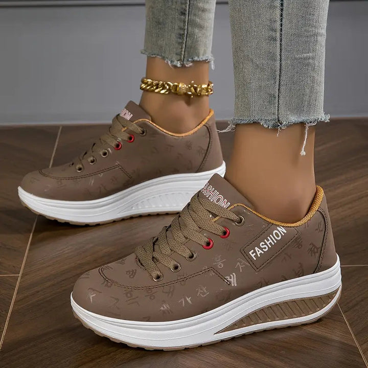 Brelina™ – Espadrilles plateforme confort à lacets