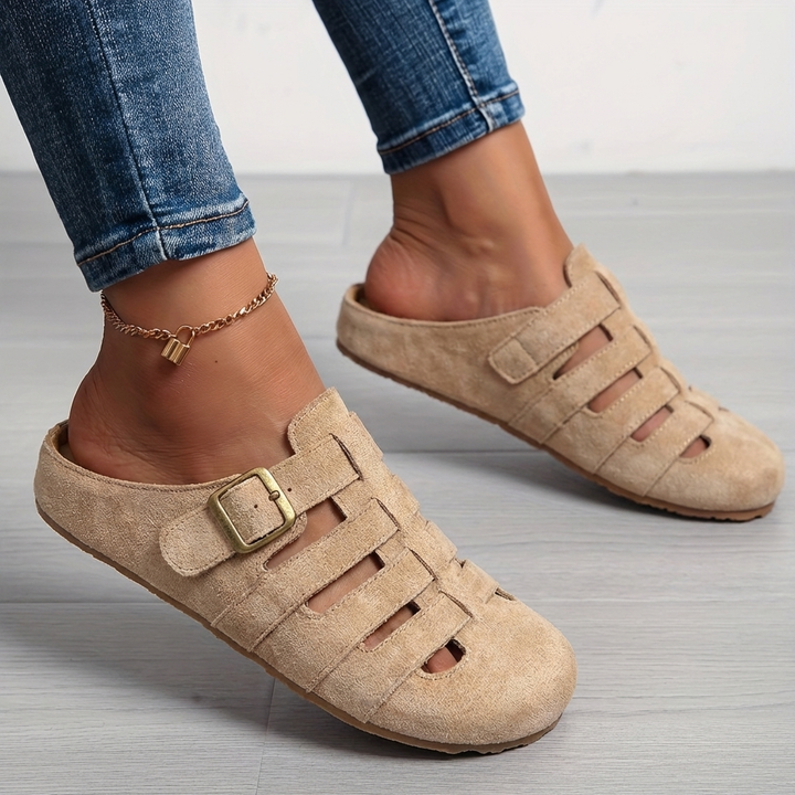 Lythoria - Sandales mules femme confort respirant style décontracté moderne