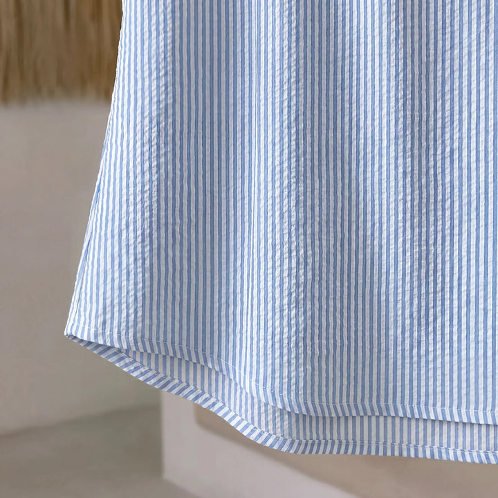 Tiffany™ | Haut Rayé à Boutons Décoratifs